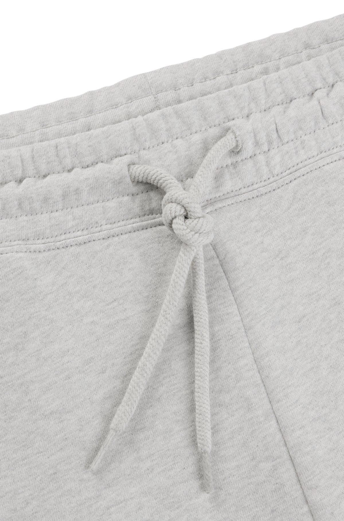 Loose-fit cotton-terry tracksuit bottoms with outline logo Product Image