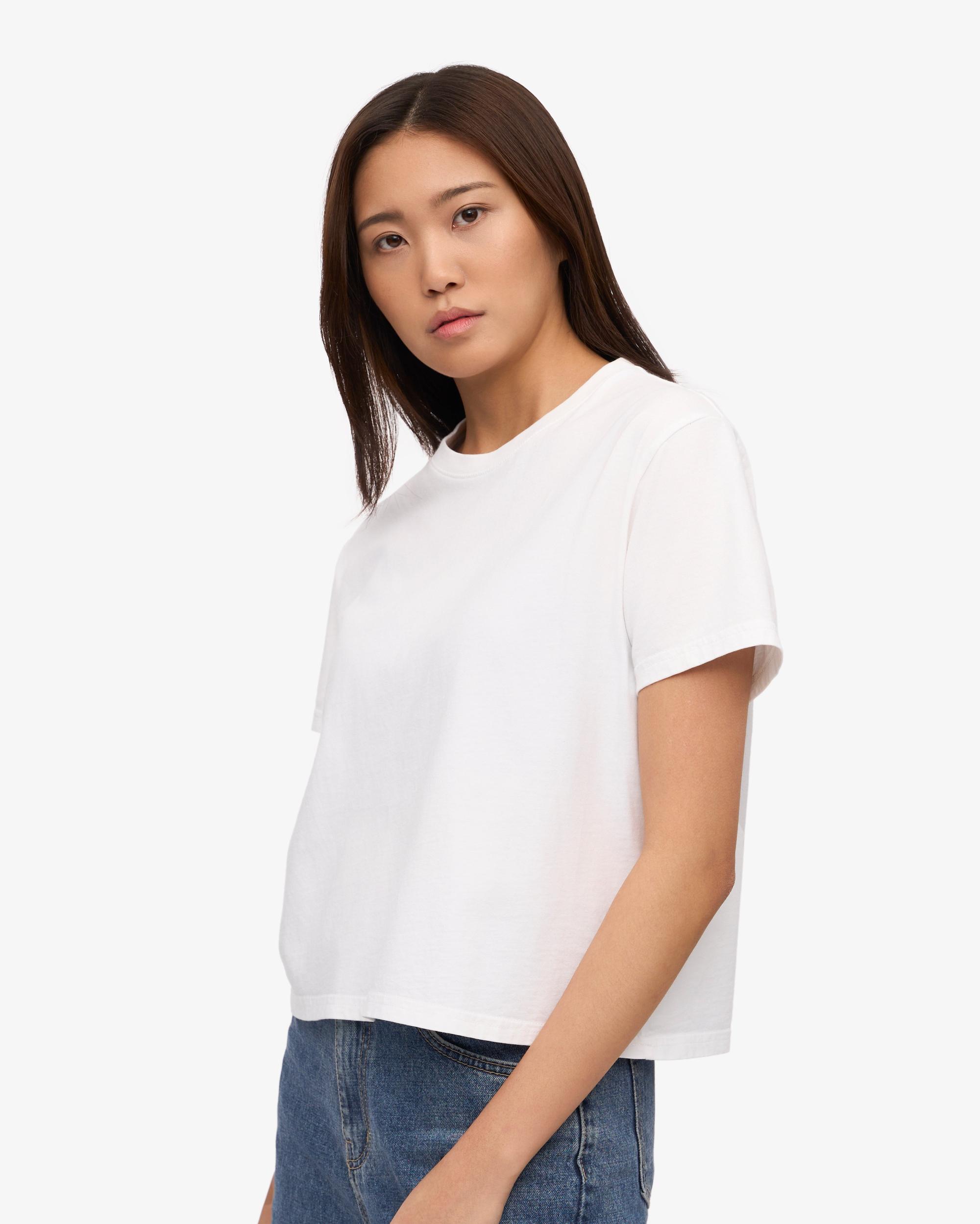Organic Boxy Crop Tee - Burned Yellow Product Image