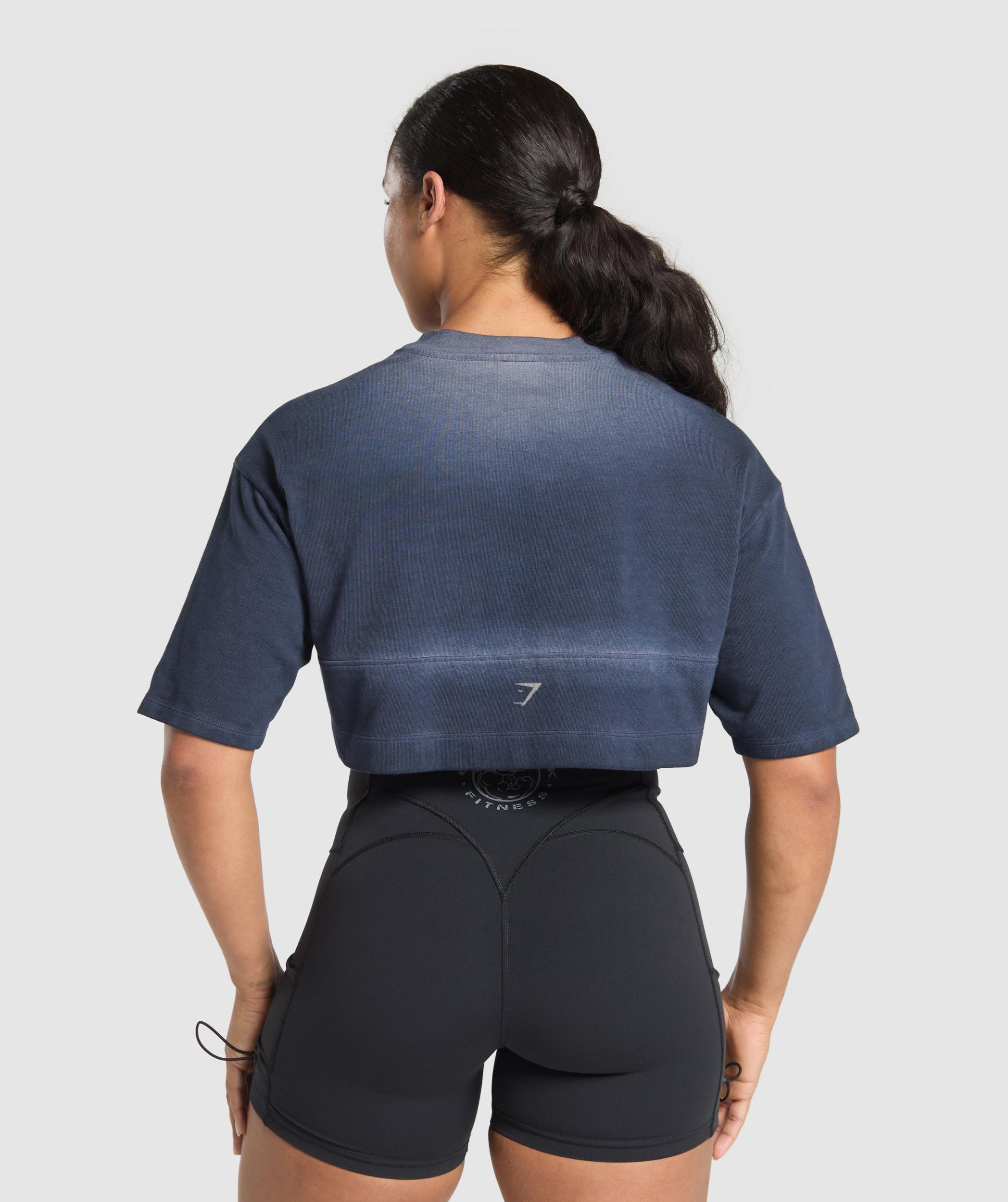Gymshark Rest Day Heavyweight T-Shirt - Heavy Blue Female Product Image