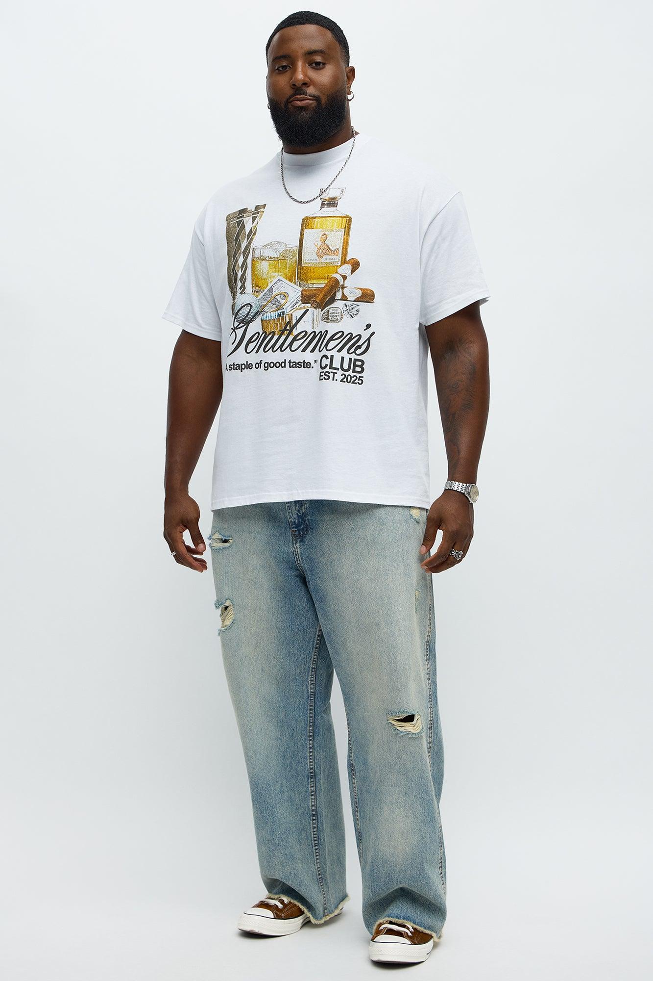 Gentlemen's Club Short Sleeve Tee - White Male Product Image