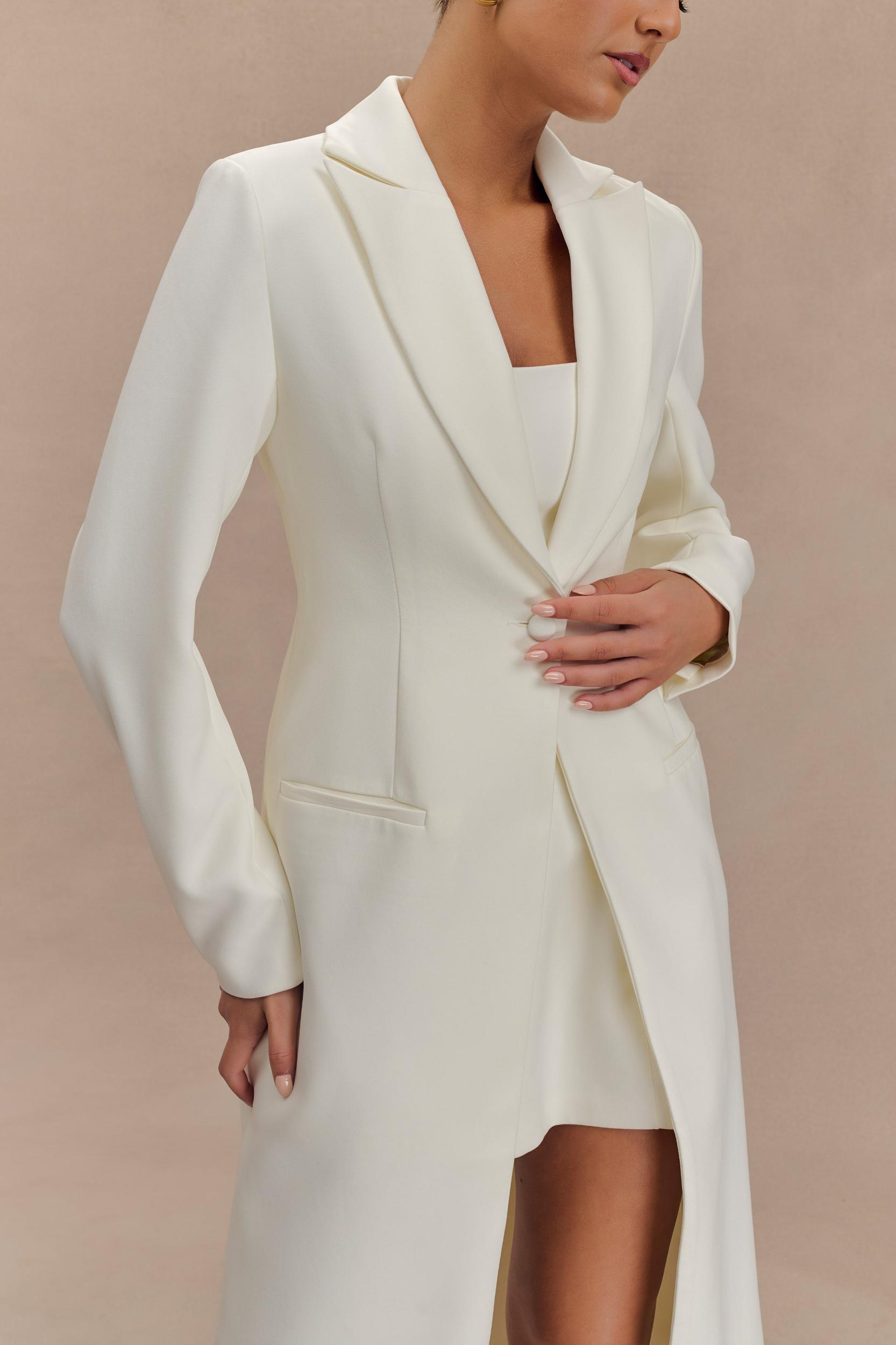 Caviar Suiting Coat - Ivory Product Image