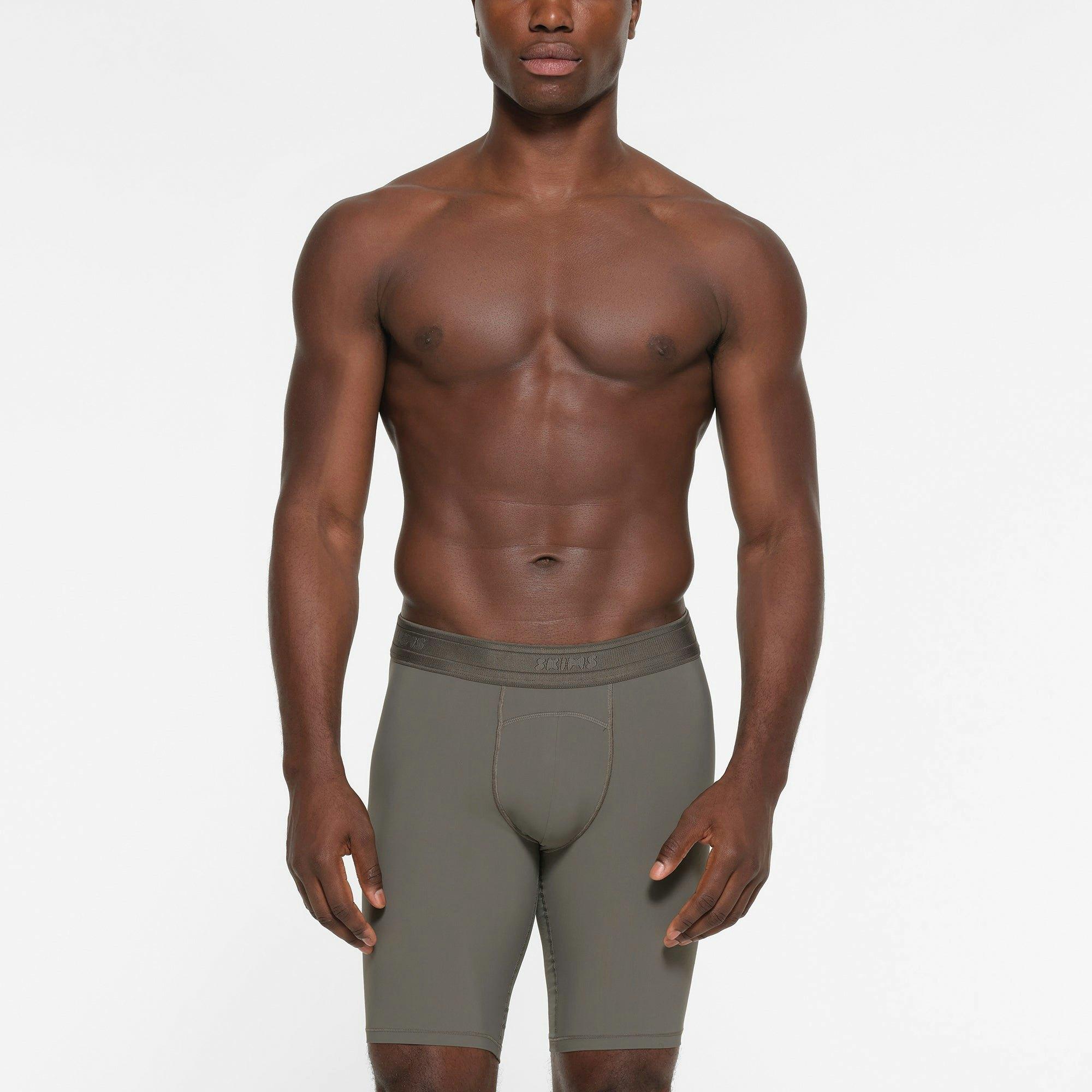 SKIMS SPORT MENS 9" BOXER BRIEF | GUNMETAL Product Image