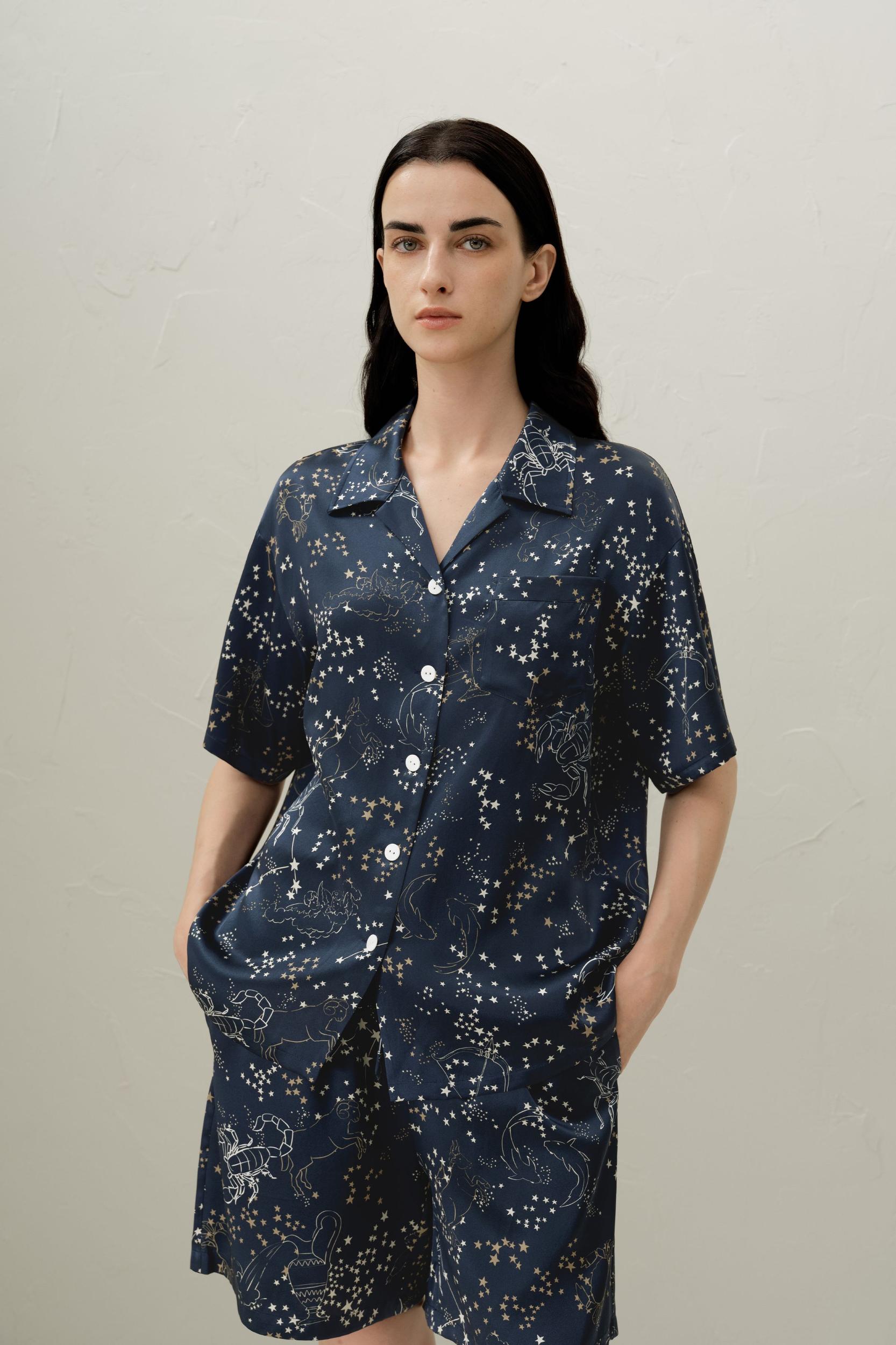 Scorpio Zodiac Short Sleeve Pajama Set Product Image