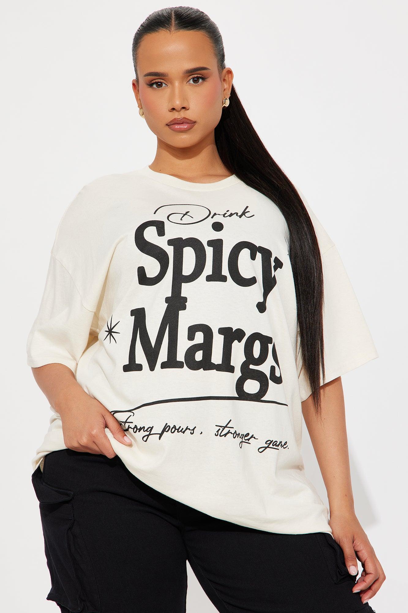 Spicy Margs Szn Oversized Tee - Natural Product Image