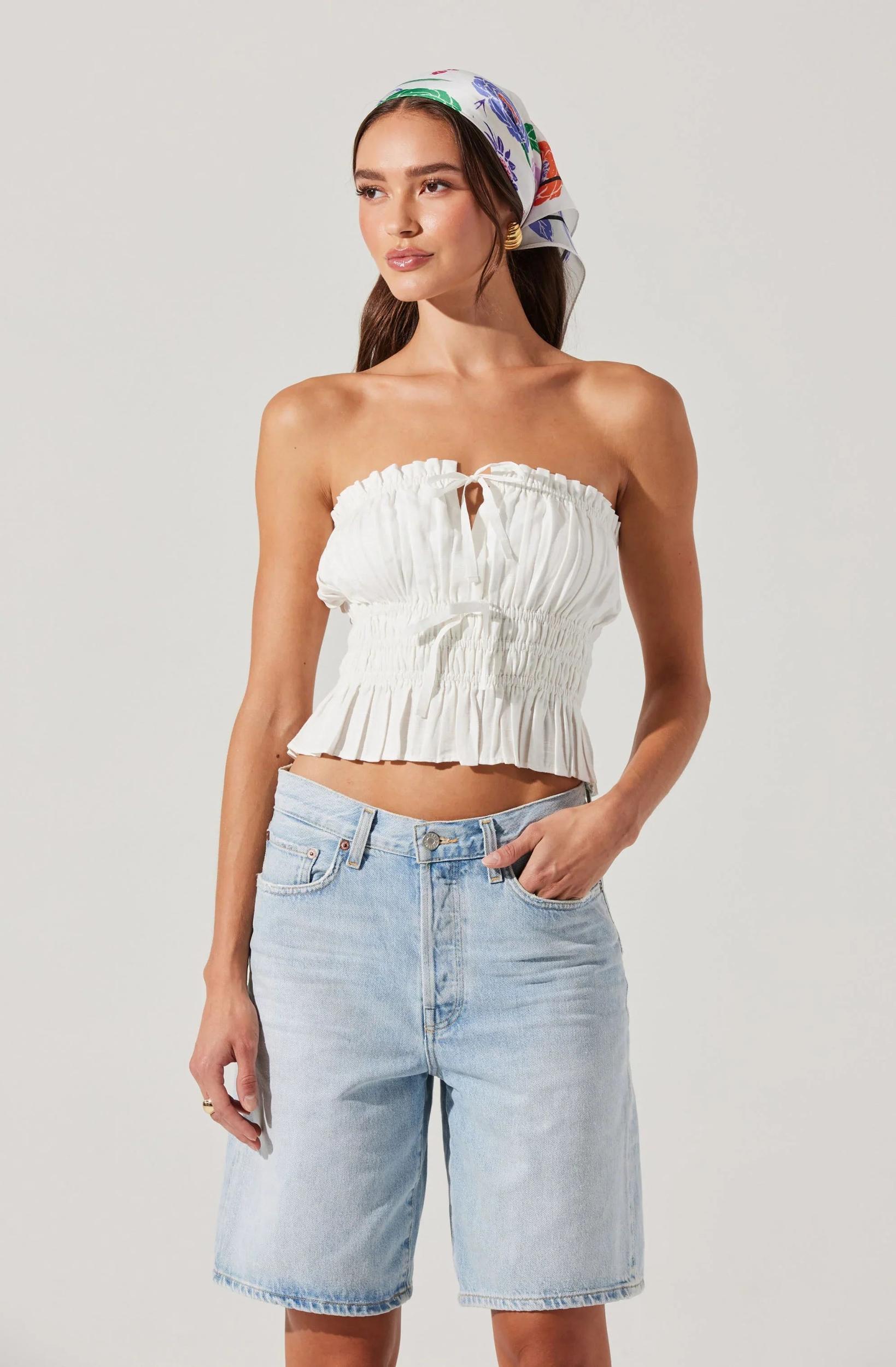 ASTR The Label Biffy Strapless Top Product Image