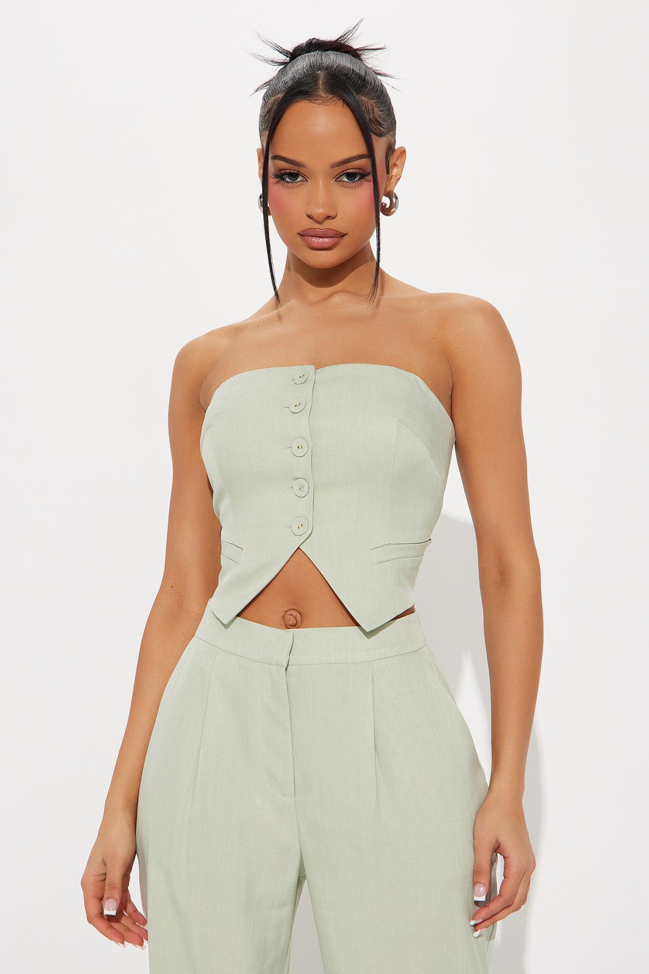 Workday Wonder Pant Set - Sage Product Image