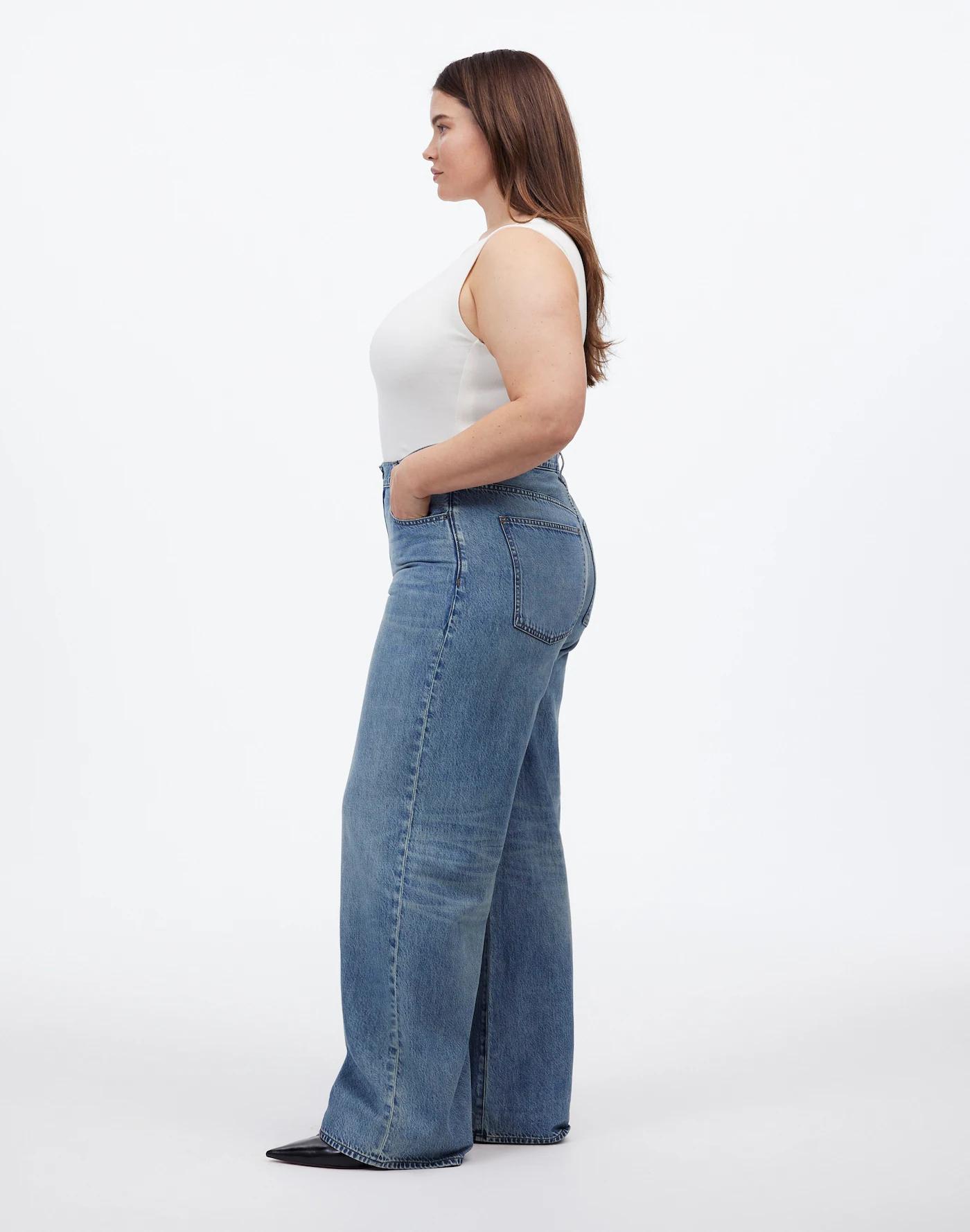 Plus Superwide-Leg Jeans in Billings Wash Product Image
