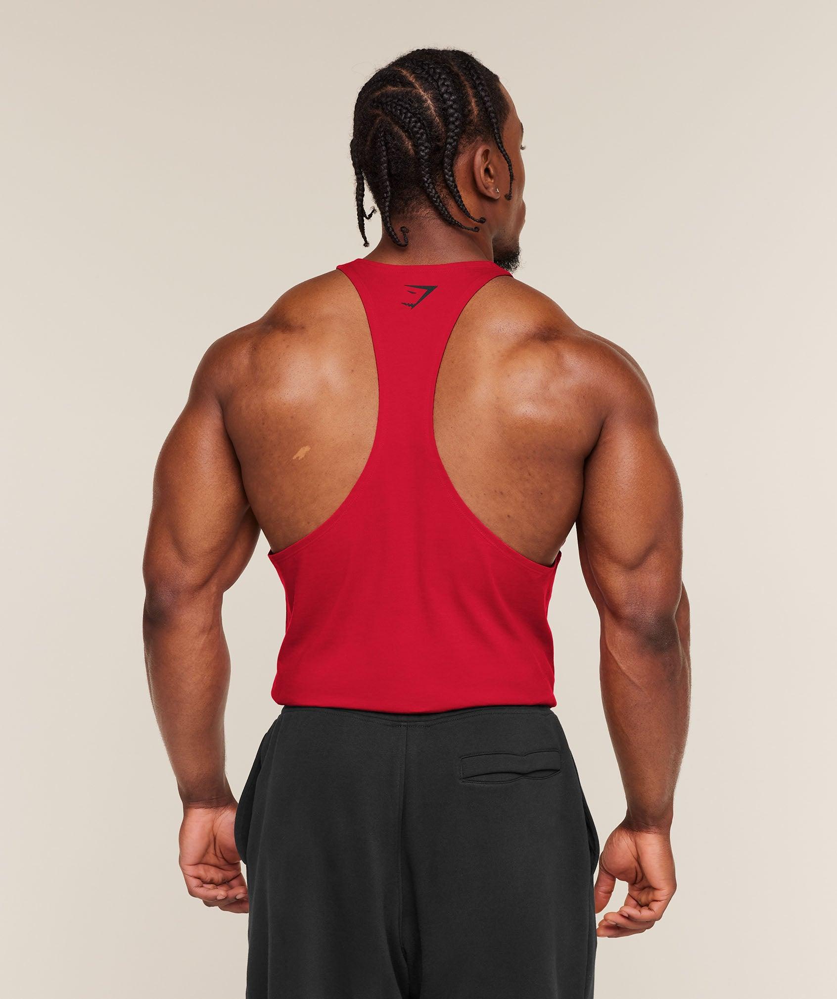 Gymshark Power Stringer - Conditioning Red Male Product Image