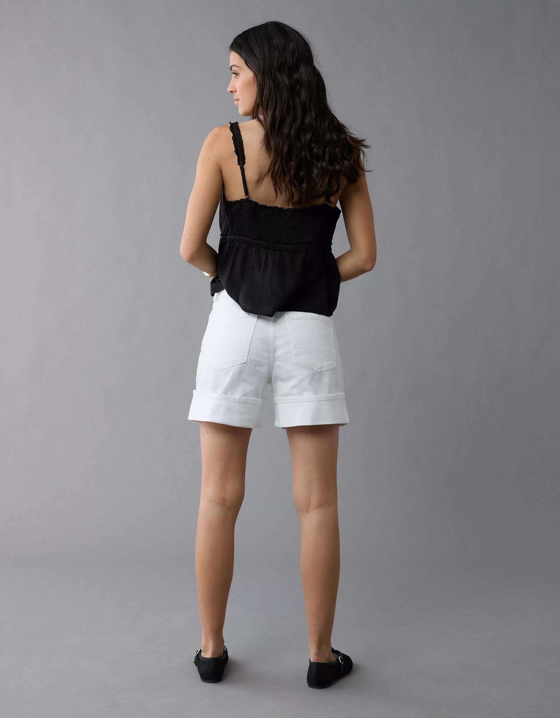 AE 6" Strigid Super High-Waisted Relaxed Denim Short Product Image