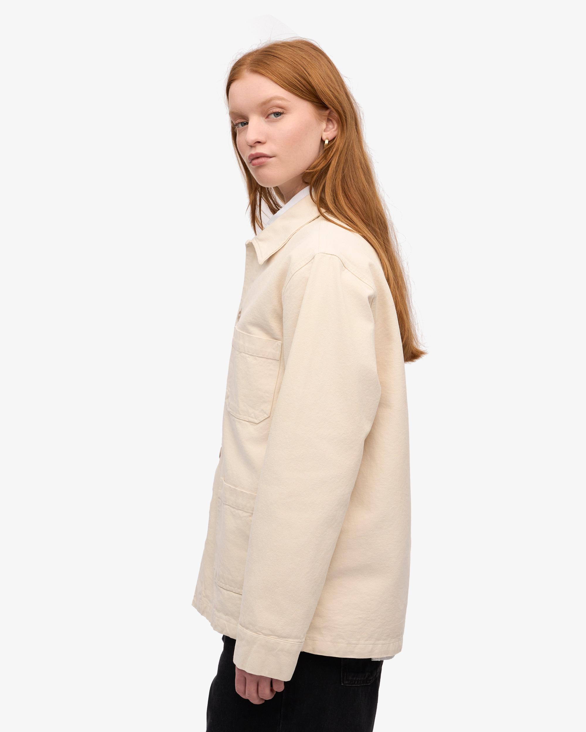 Organic Workwear Jacket - Ivory White Product Image