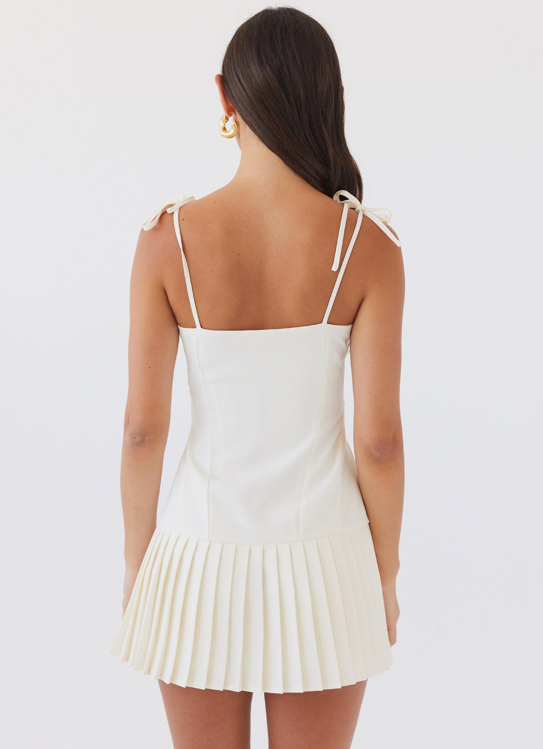Love Seeker Corset Mini Dress - Ivory Product Image