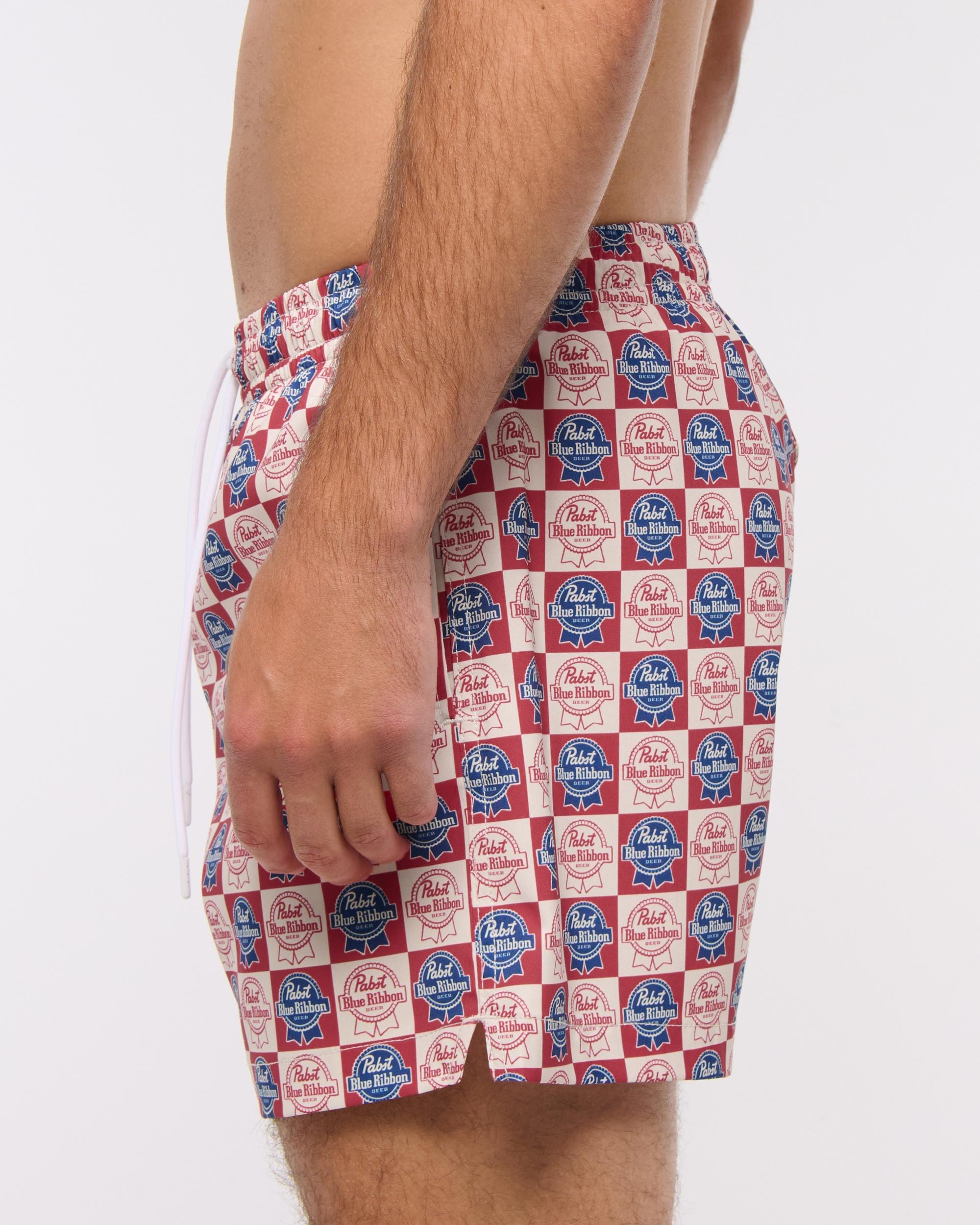 Pull-On Micro-Seersucker Swim Trunk Product Image