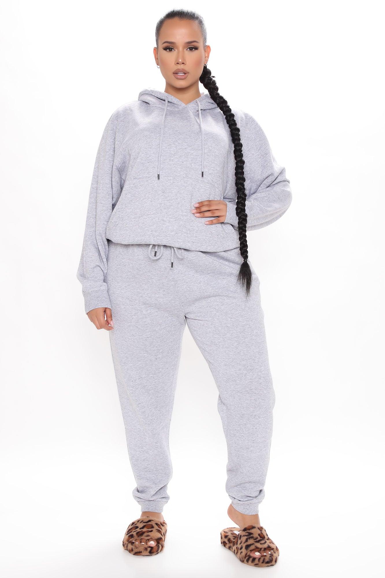 Look Again Joggers - Heather Grey Product Image