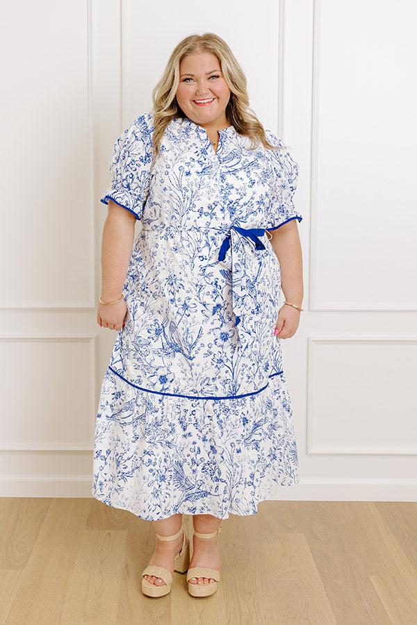Countryside Villa Floral Midi Dress Product Image