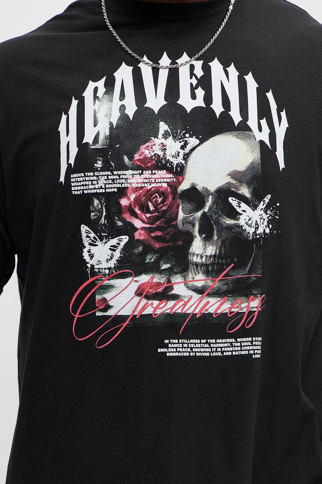 Heavenly Greatness Short Sleeve Tee - Black Product Image