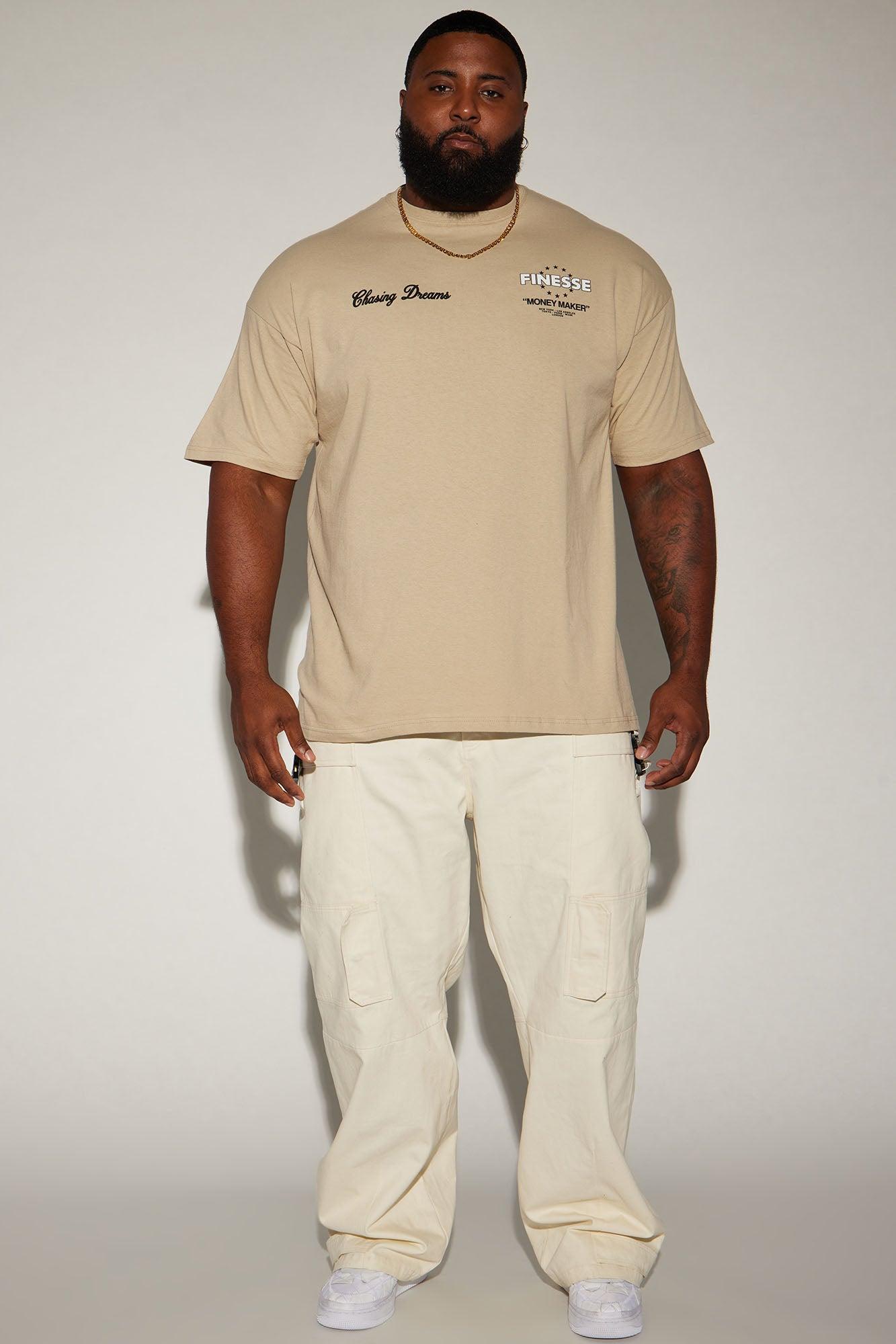 Finesse Money Maker Short Sleeve Tee - Sand Product Image