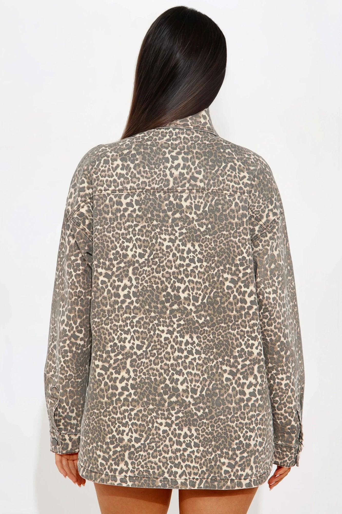 Wild About It Leopard Short Set - Brown/combo Product Image