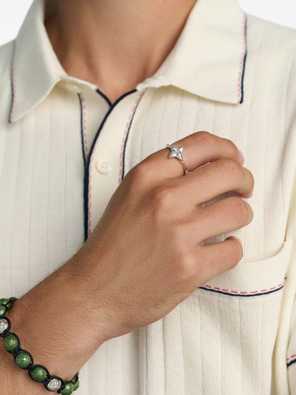 sterling silver star-shaped ring Product Image