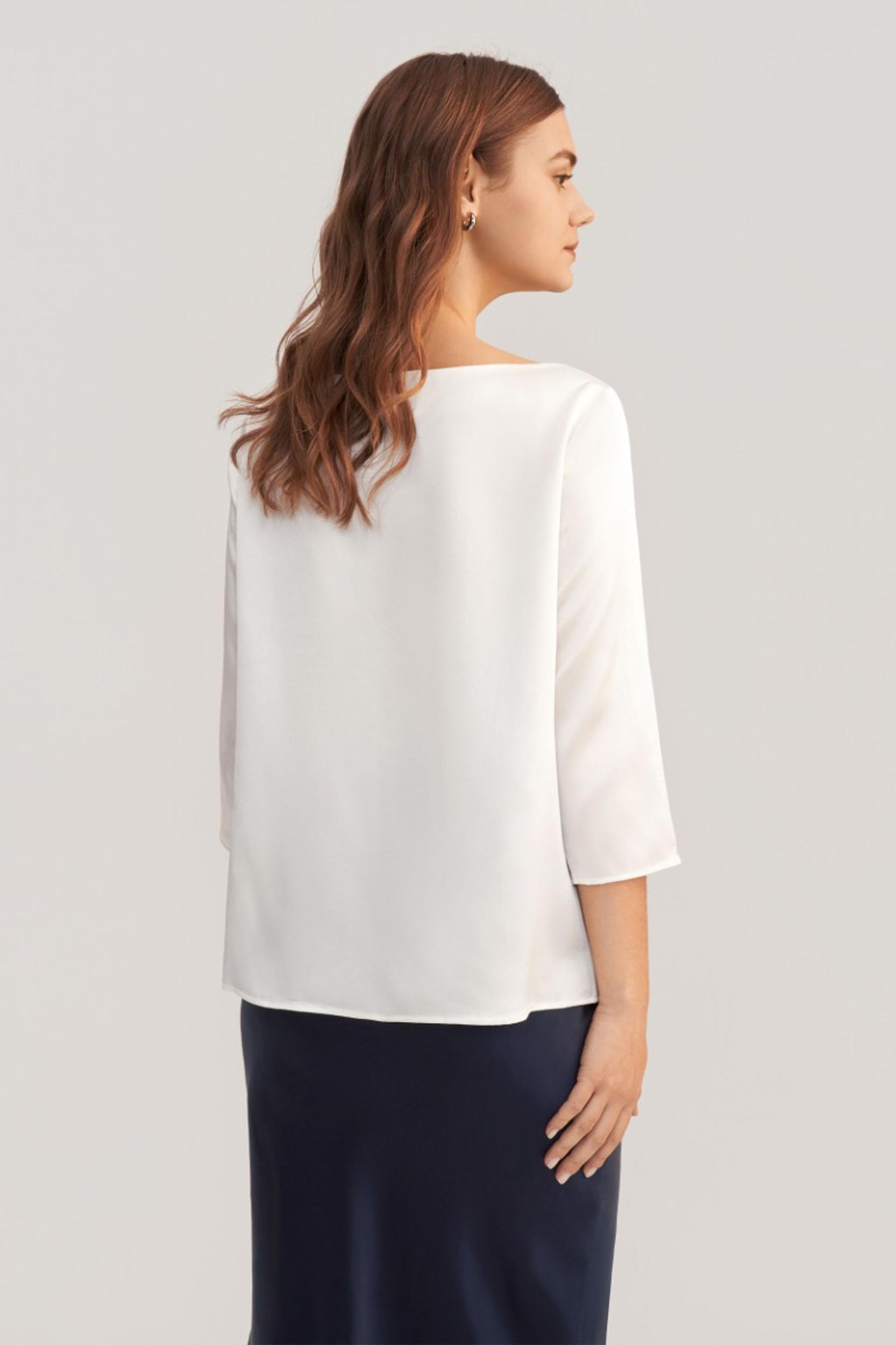 LILYSILK Casual Green Blouse | Silk Plain Business | 100 Mulberry Silk Shirt Women Soft Skin-Friendly Comfortable Product Image