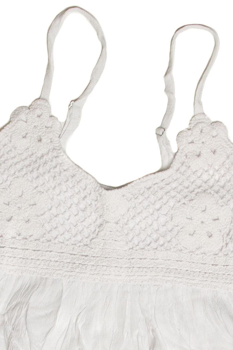 Floral Crochet and Gauze Cami Product Image