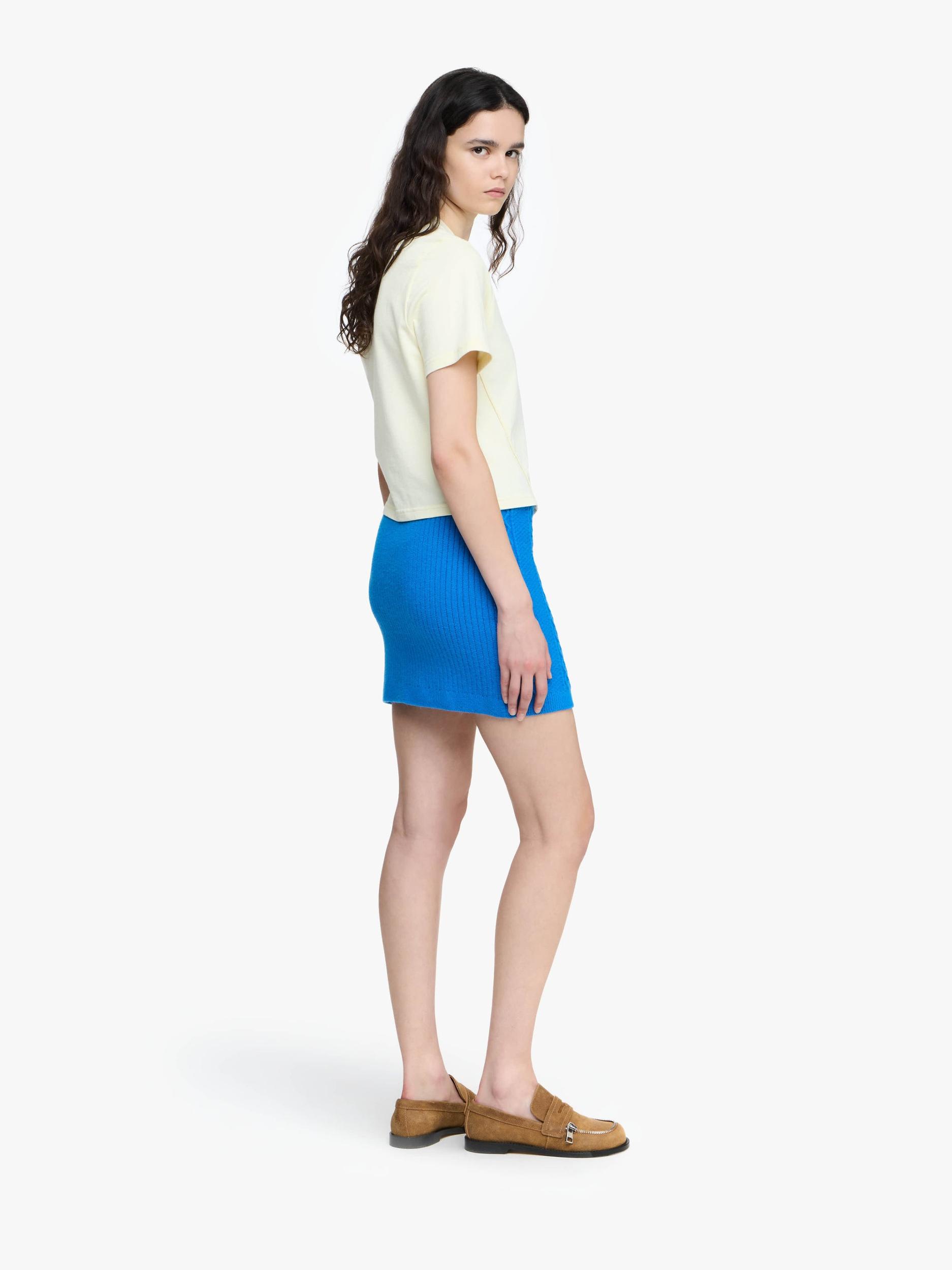 CABLE KNIT MINI SKIRT Product Image