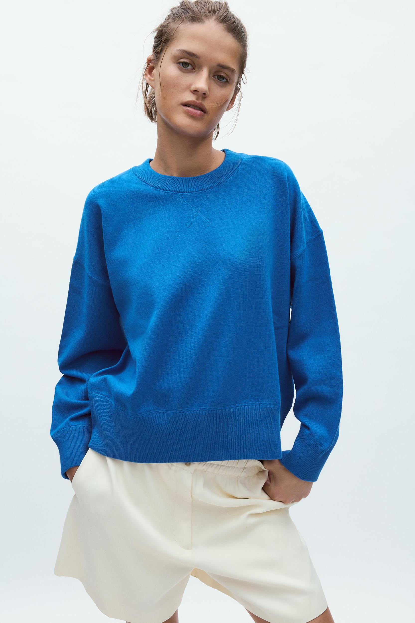 PLAIN KNIT SWEATSHIRT Product Image