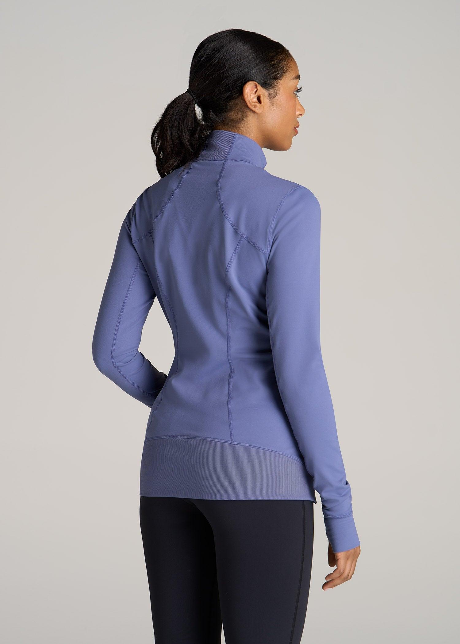 Women's Athletic Zip-Up Jacket for Tall Women in Marlin Blue Female Product Image