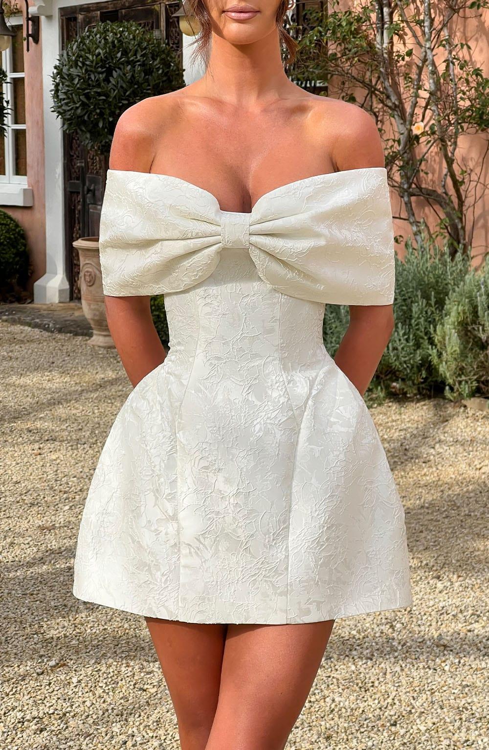 Raquel Mini Dress - Ivory Product Image