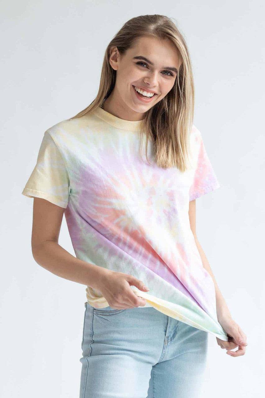 Zen Rainbow Tie Dye Shirt Product Image