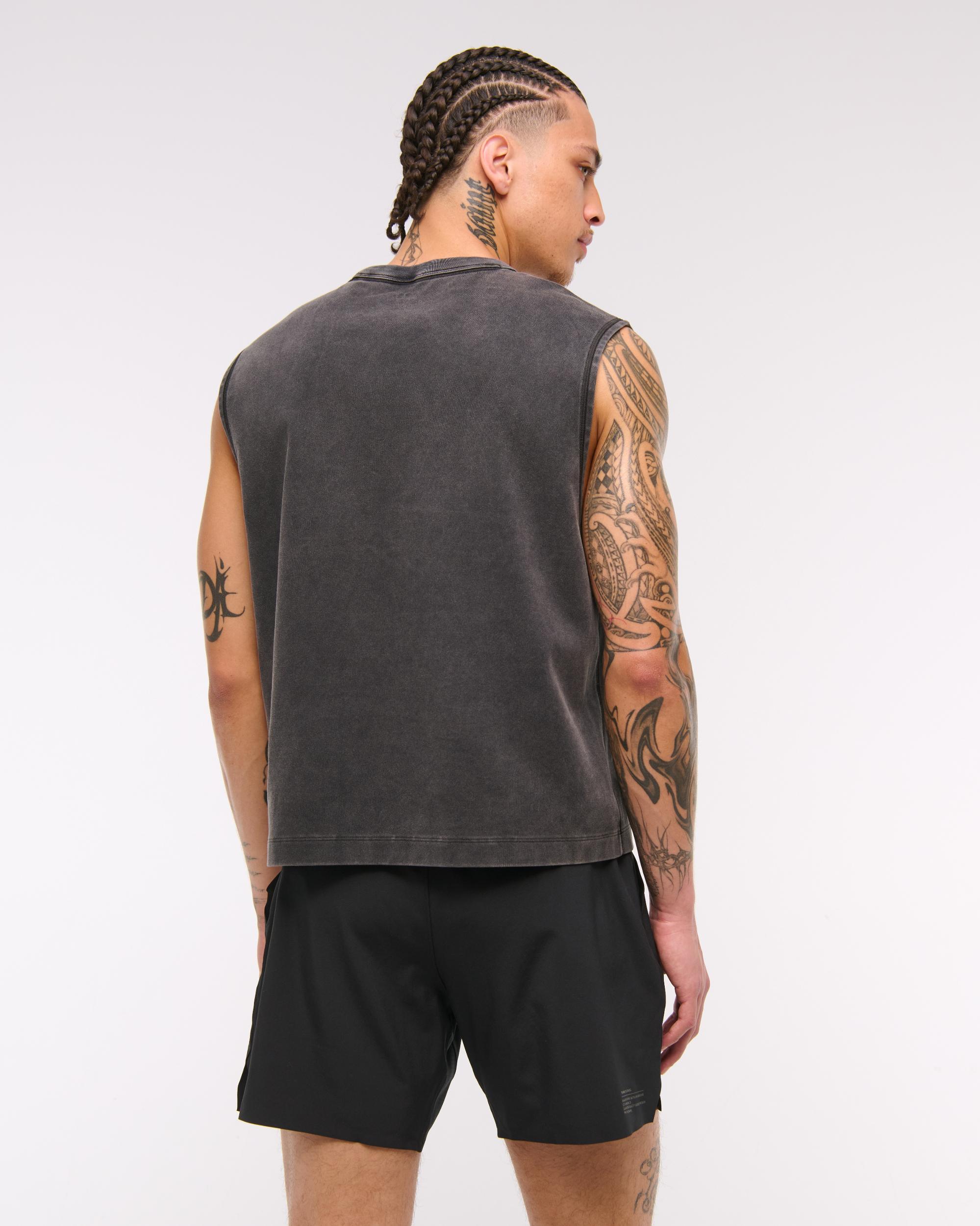 YPB Active Cropped Heavyweight Cotton Tank Product Image