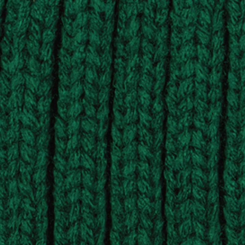 Trendy Faux Fur Pom Pom Detail Ribbed Knit Beanie Female Product Image