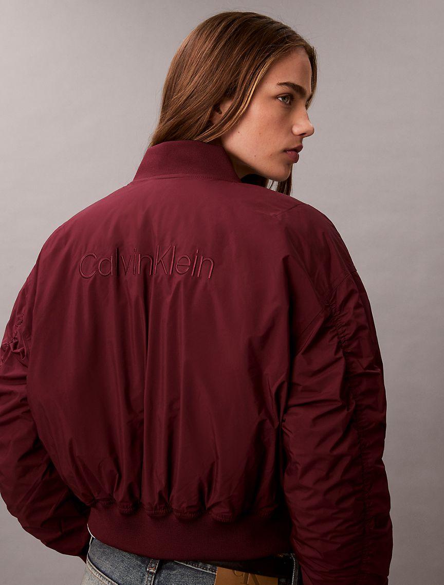Logo Graphic Padded Bomber Jacket Product Image