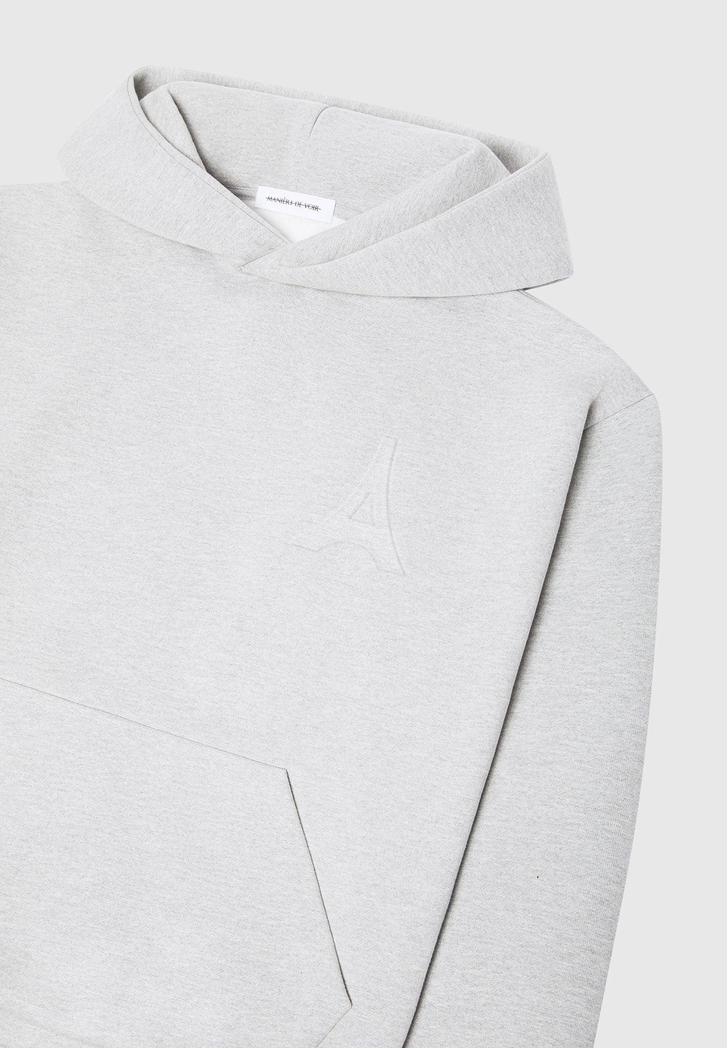 Victor - Eiffel Embossed Hoodie - Grey Male Product Image
