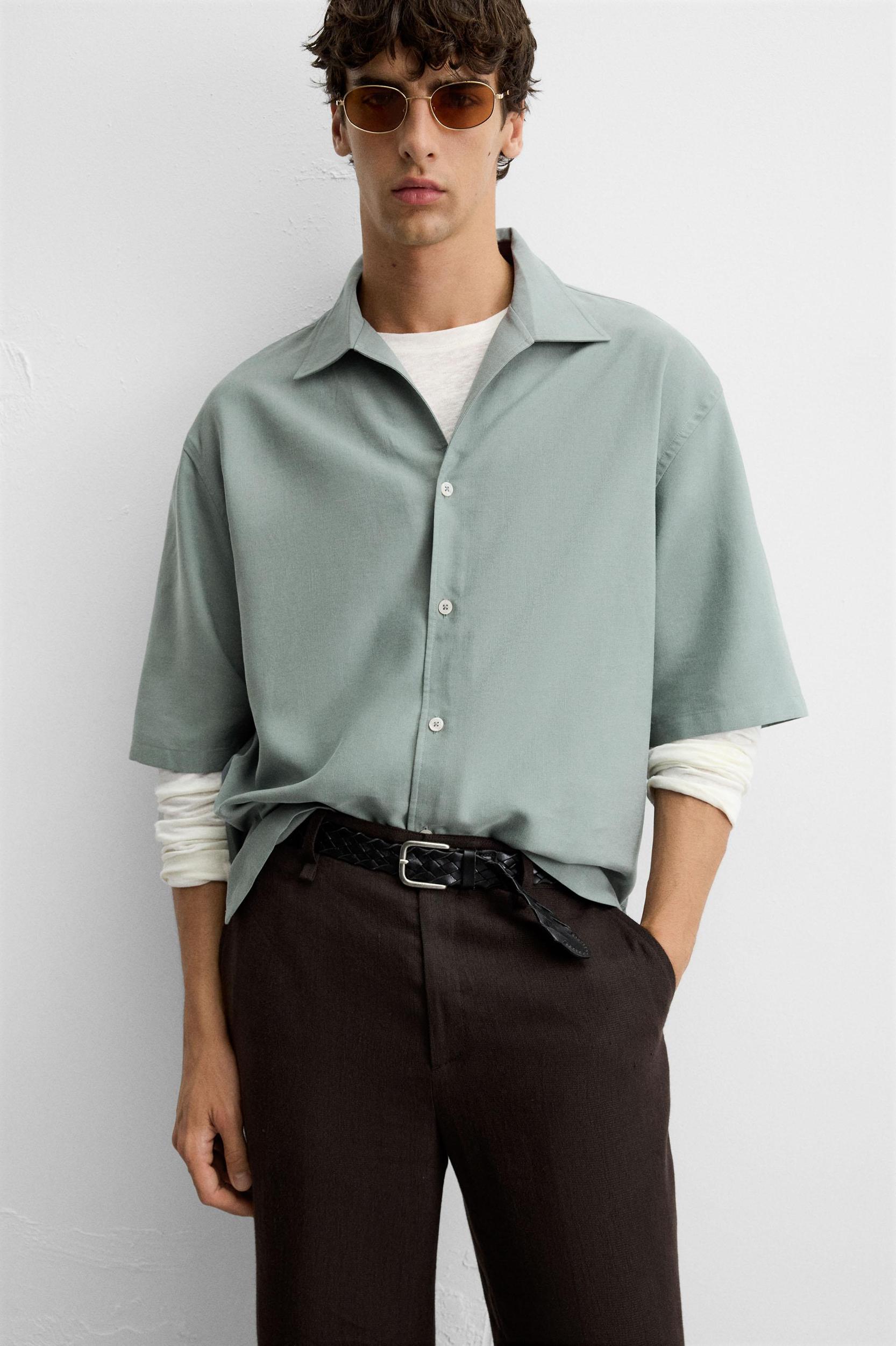 RELAXED FIT FLUID SHIRT Product Image