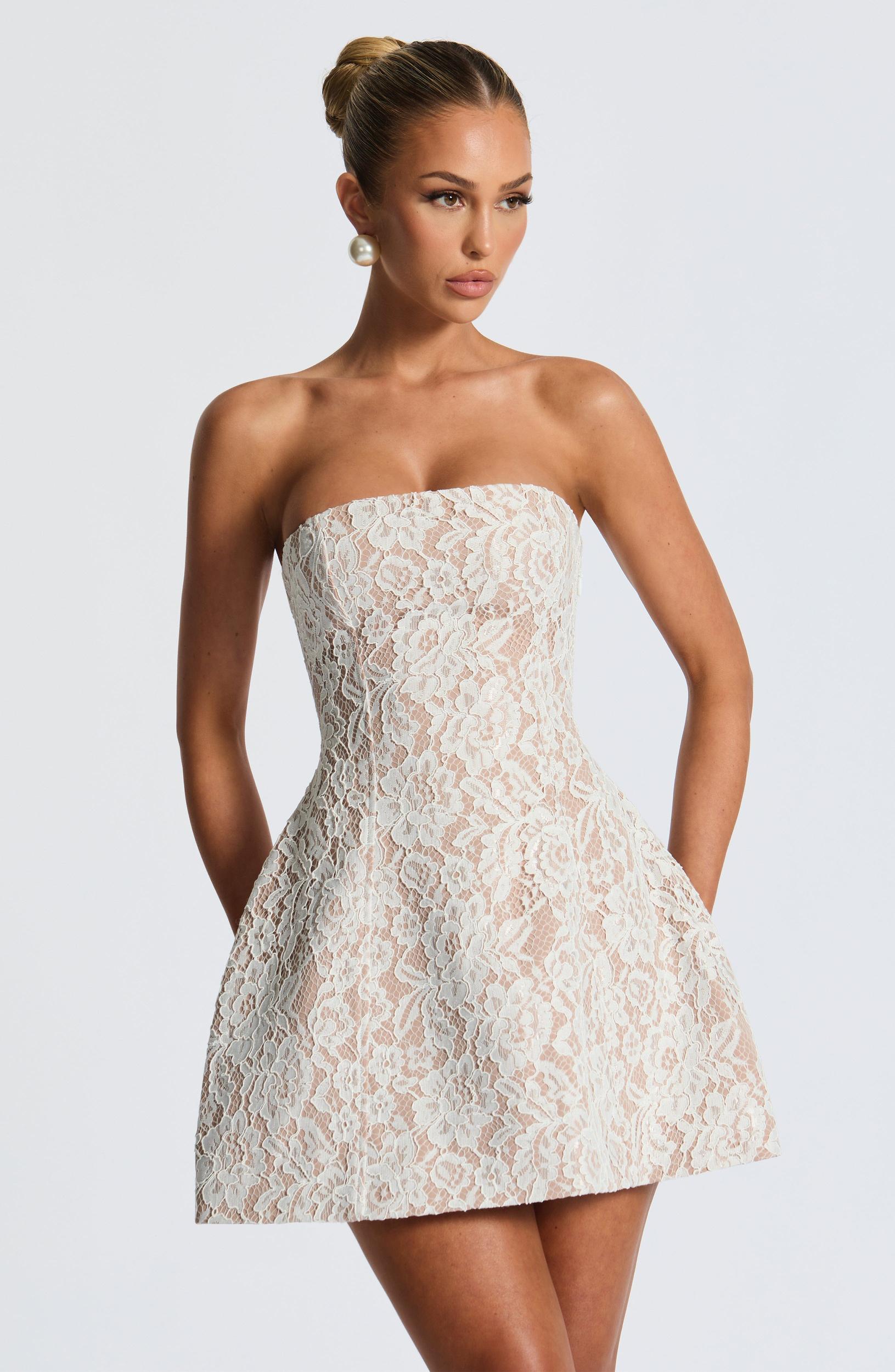 Salone Mini Dress - Ivory Product Image