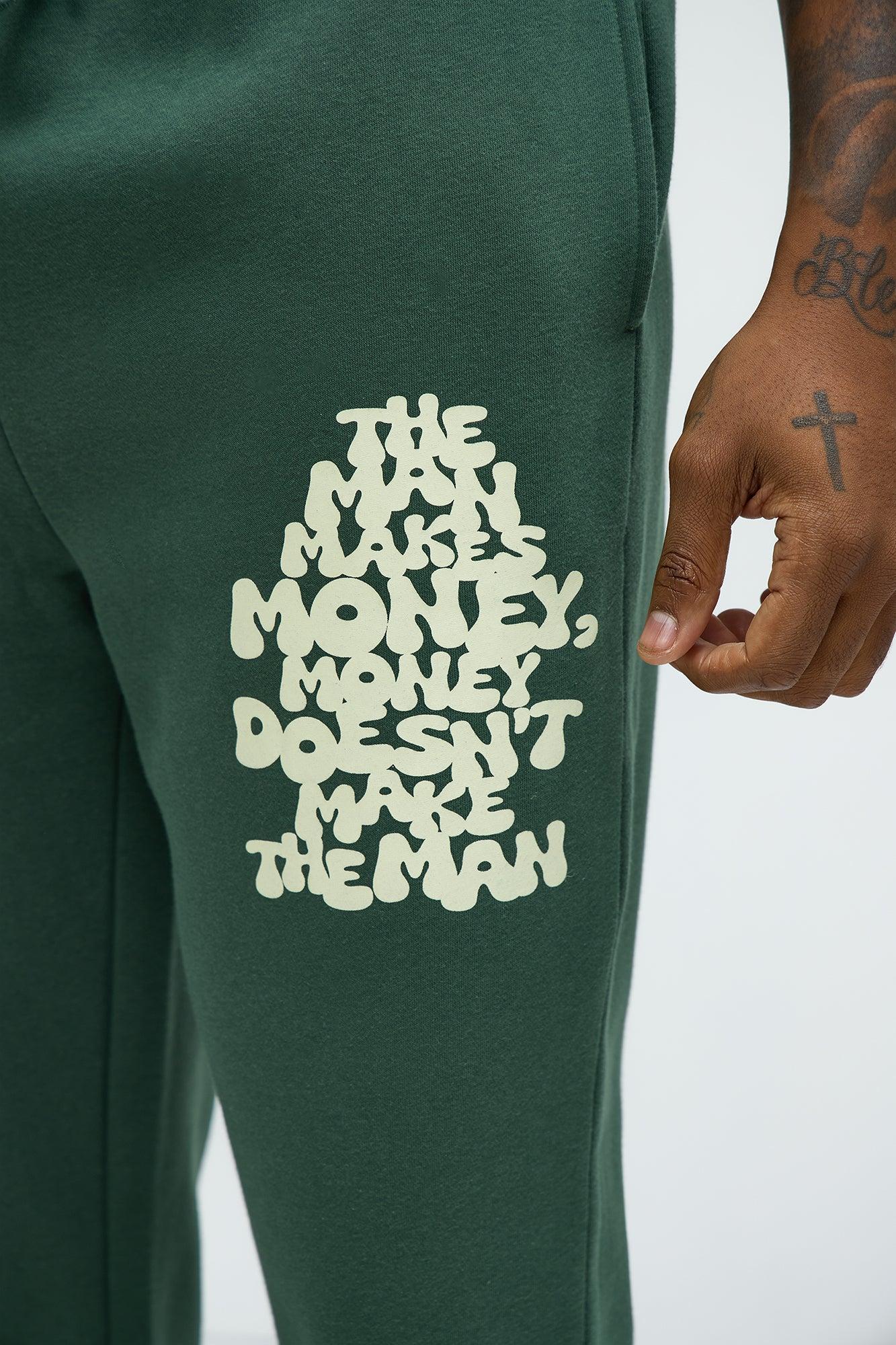 Tyson Make Money Straight Sweatpants - Green Product Image