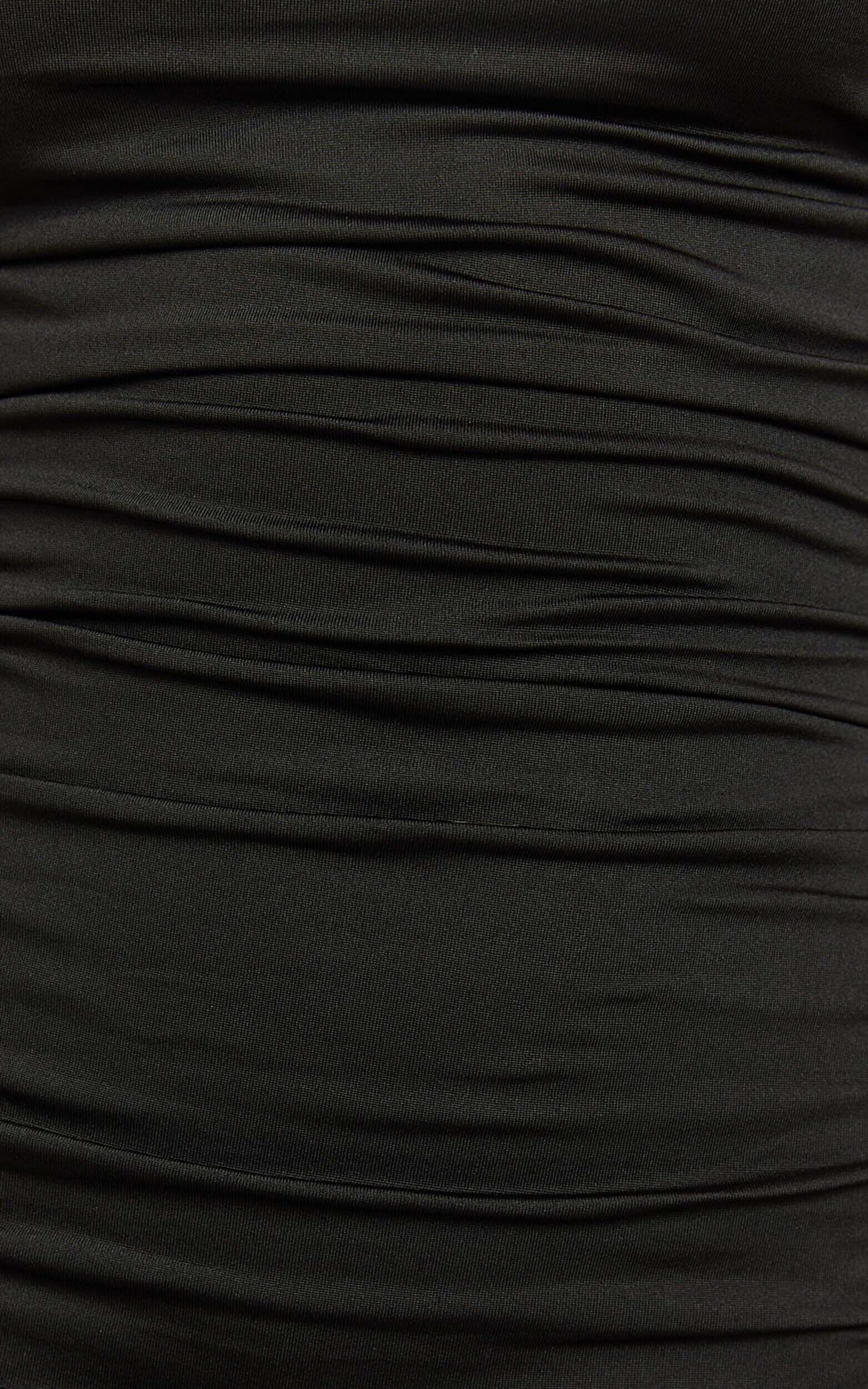 Hanzel Mini Dress - Off the Shoulder Twist Mini Dress in Black Product Image