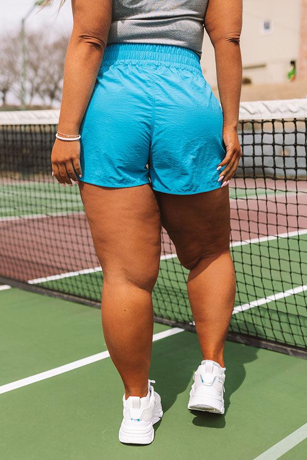 Extra Cardio High Waist Windbreaker Shorts In Ocean Blue Product Image
