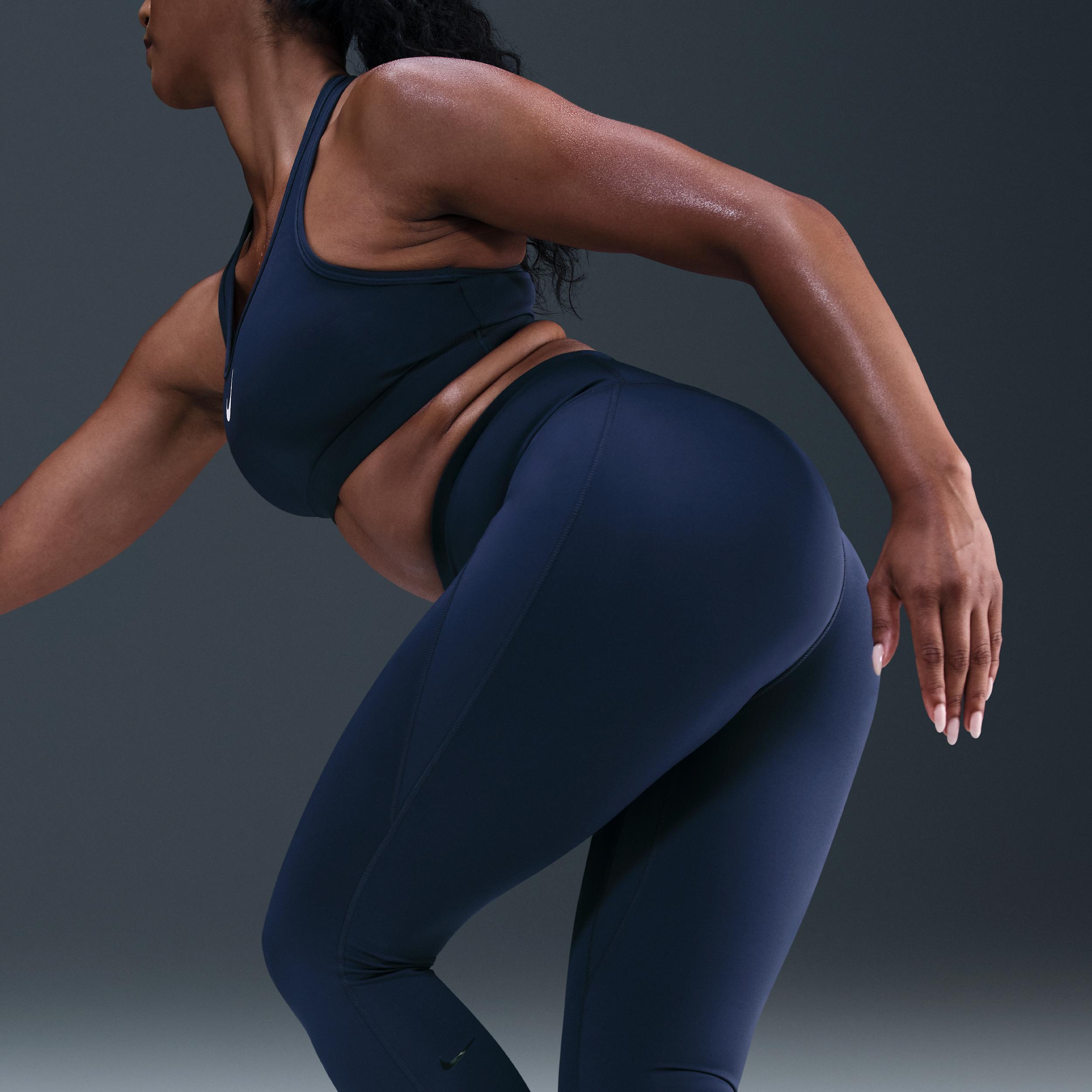 Nike Womens Universa High-Waisted 7/8 Leggings with No Front Seam | HQ6813-017 Product Image