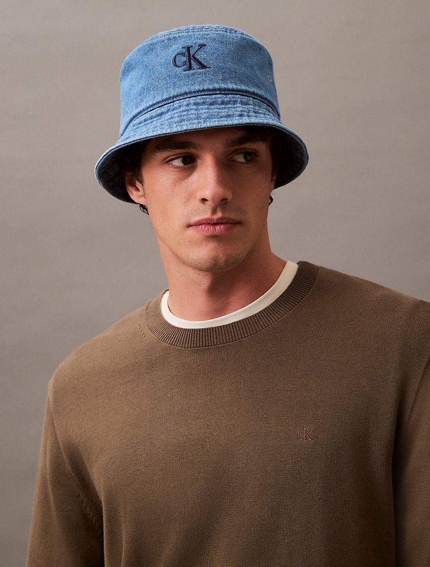 Monogram Logo Denim Bucket Hat Product Image