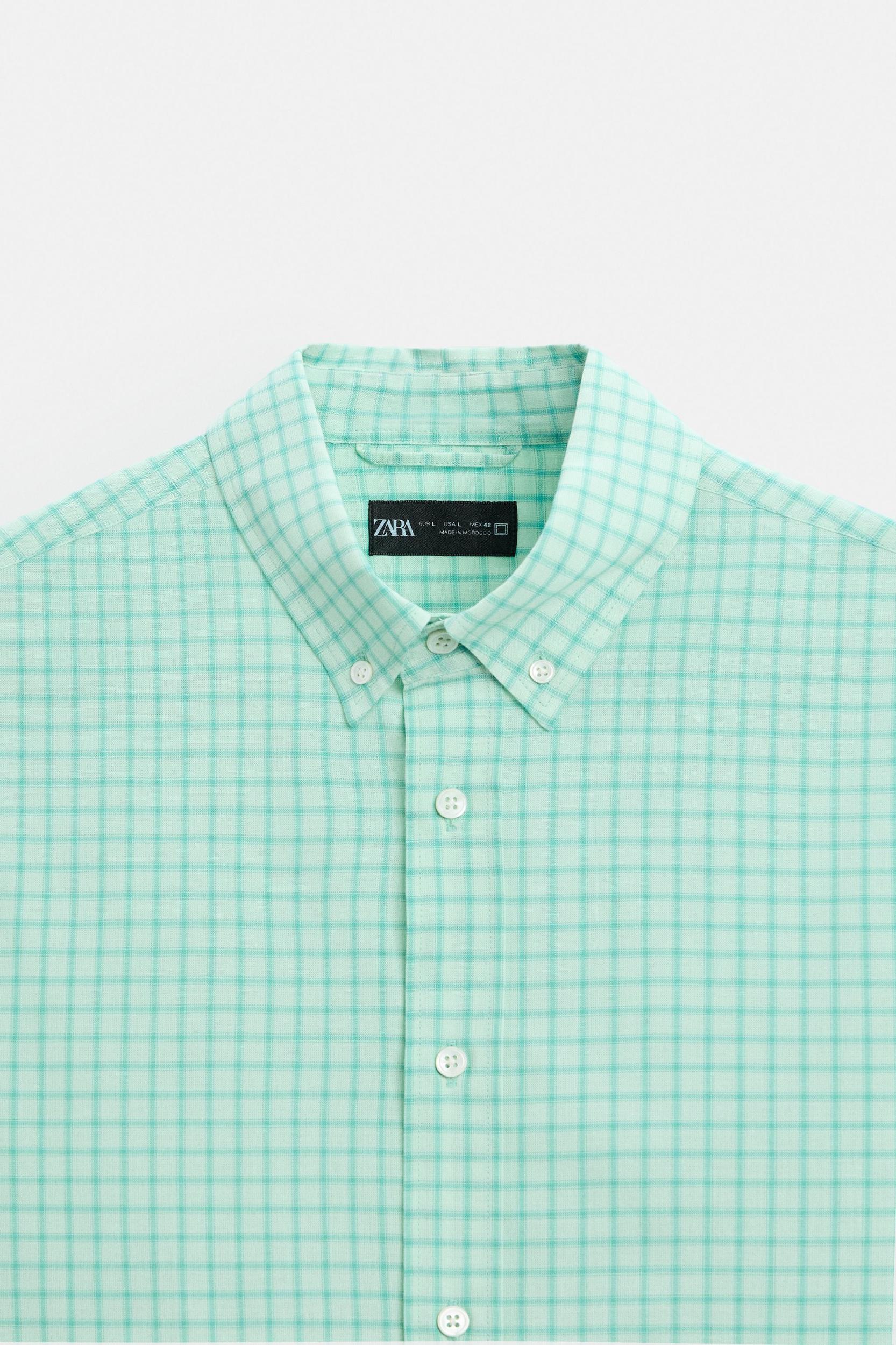 TEXTURED PLAID SHIRT Product Image