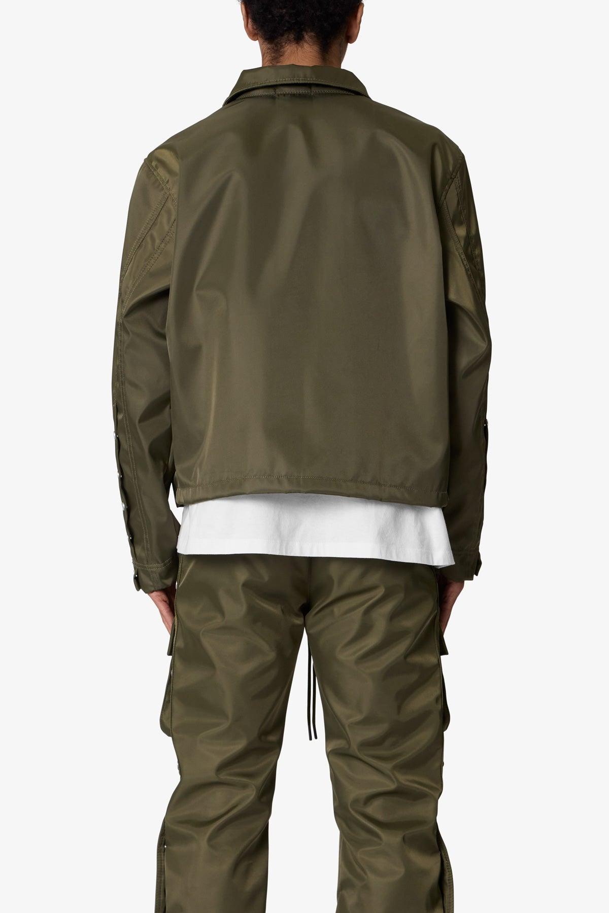 Snap Cargo Work Jacket - Olive Product Image
