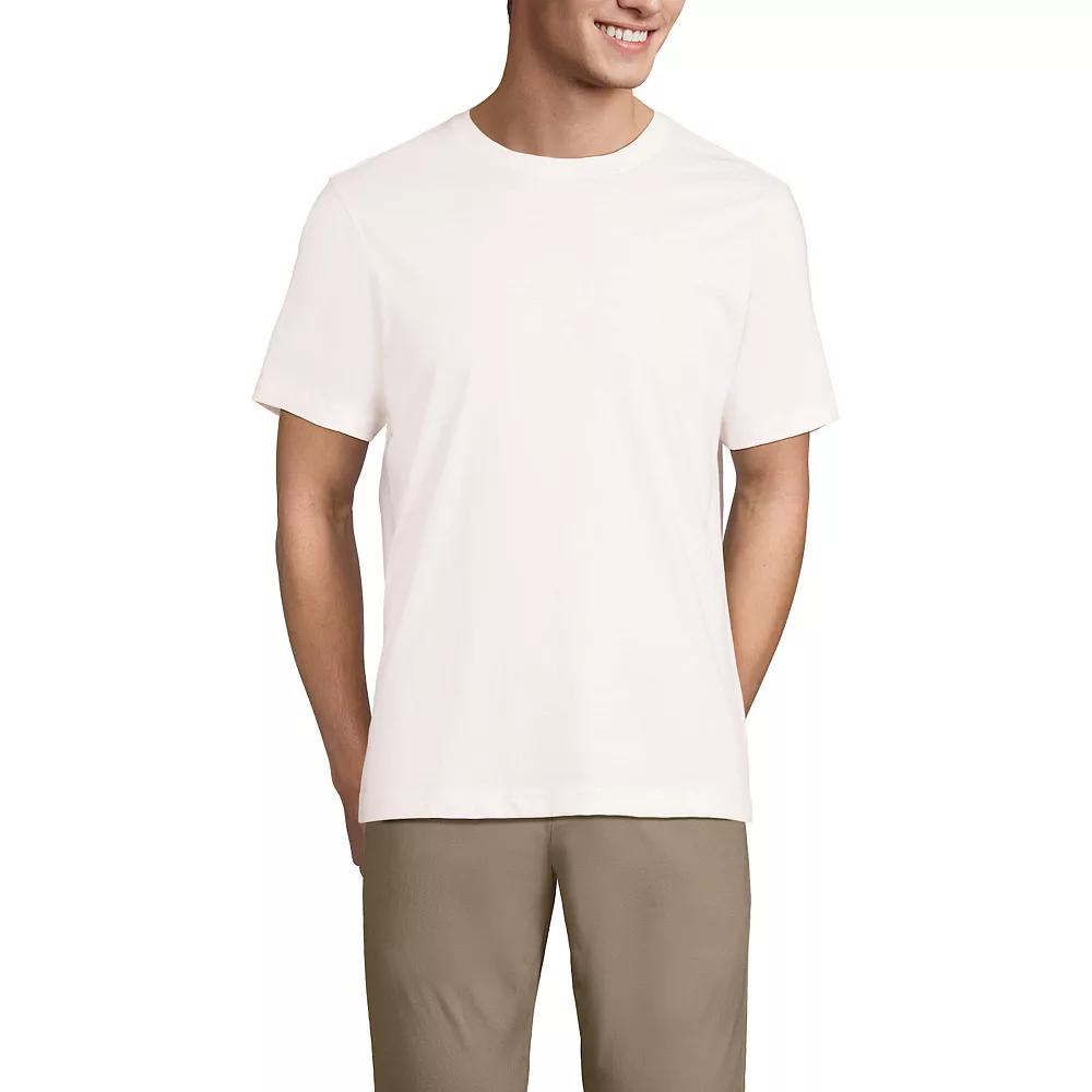 Men's Lands' End Supima Crewneck Tee,  Product Image