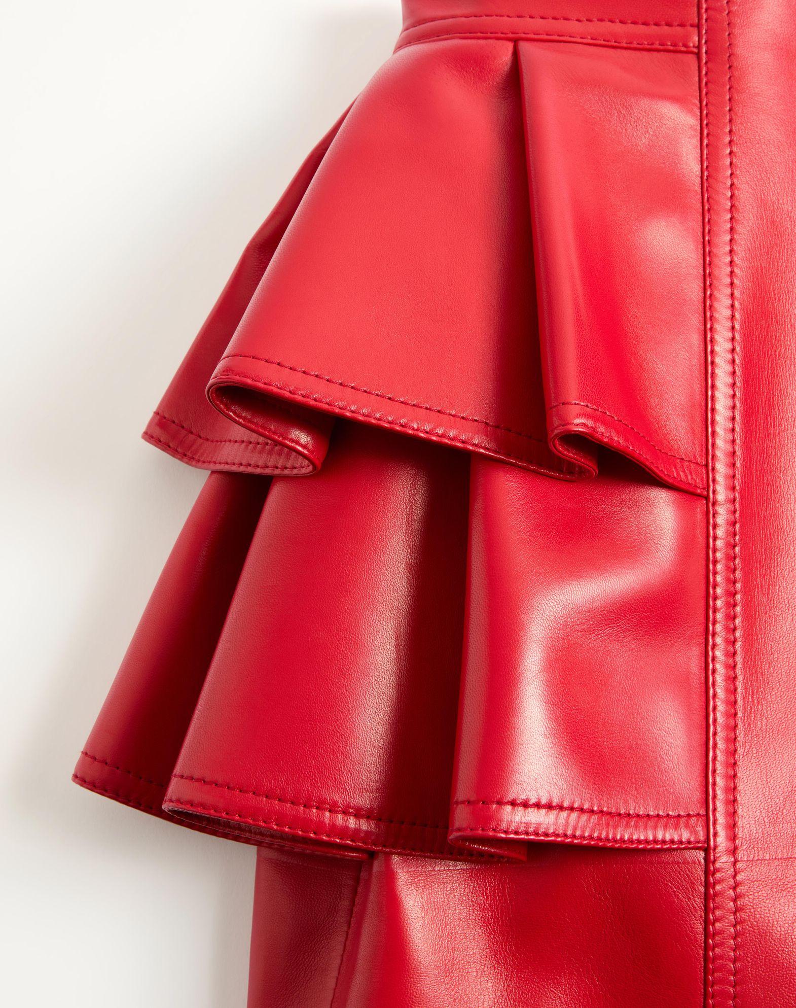 Leather Midi Skirt Product Image