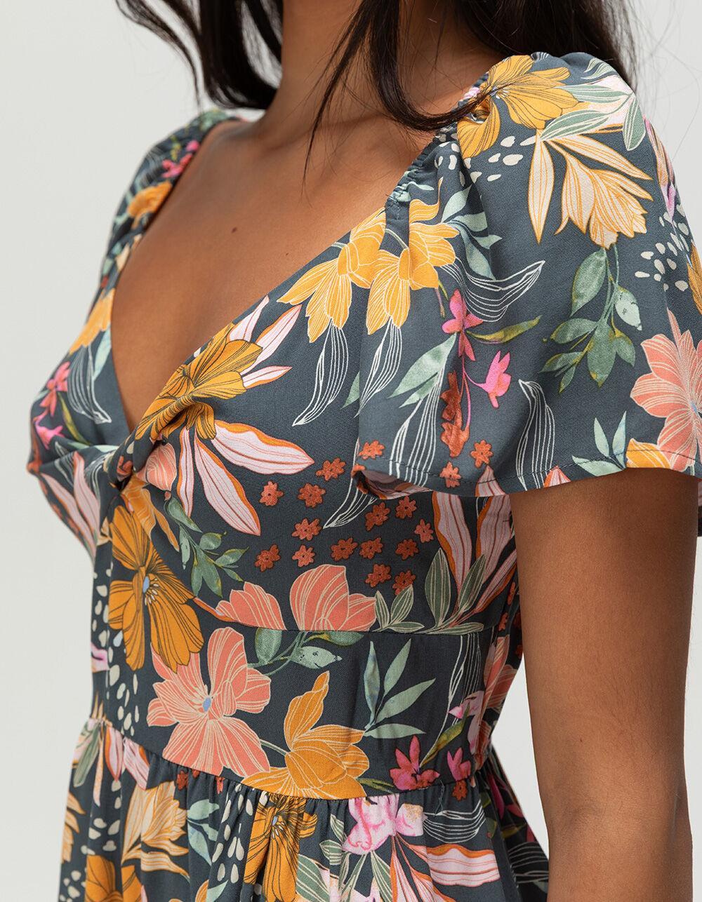 O'NEILL Carina Floral Womens Mini Dress - BLUE COMBO Product Image