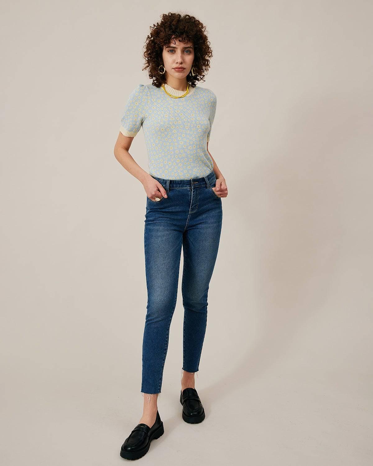 The Premium-fabric High-rise Skinny Jeans Product Image