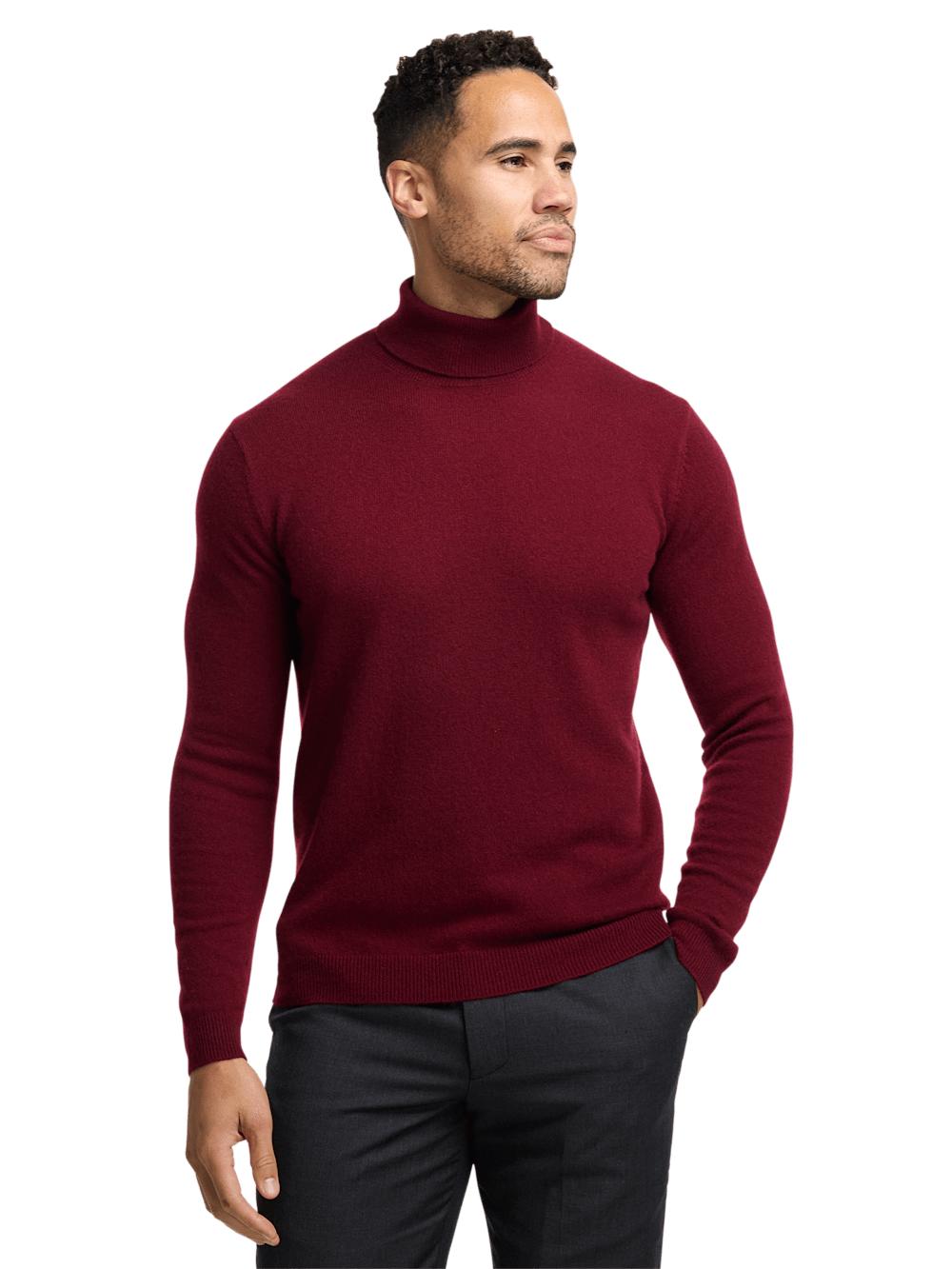 Cashmere Turtleneck Sweater - Brown Product Image