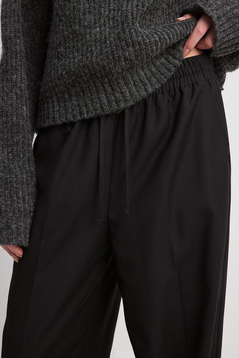 Elastic Tie Waist Pants Product Image