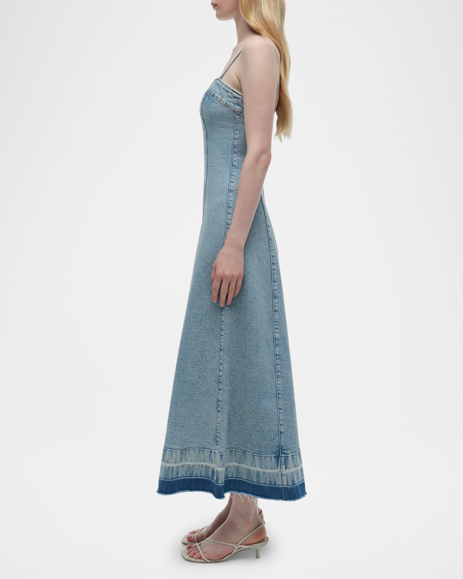 Clarissa Sleeveless Denim Dress Product Image