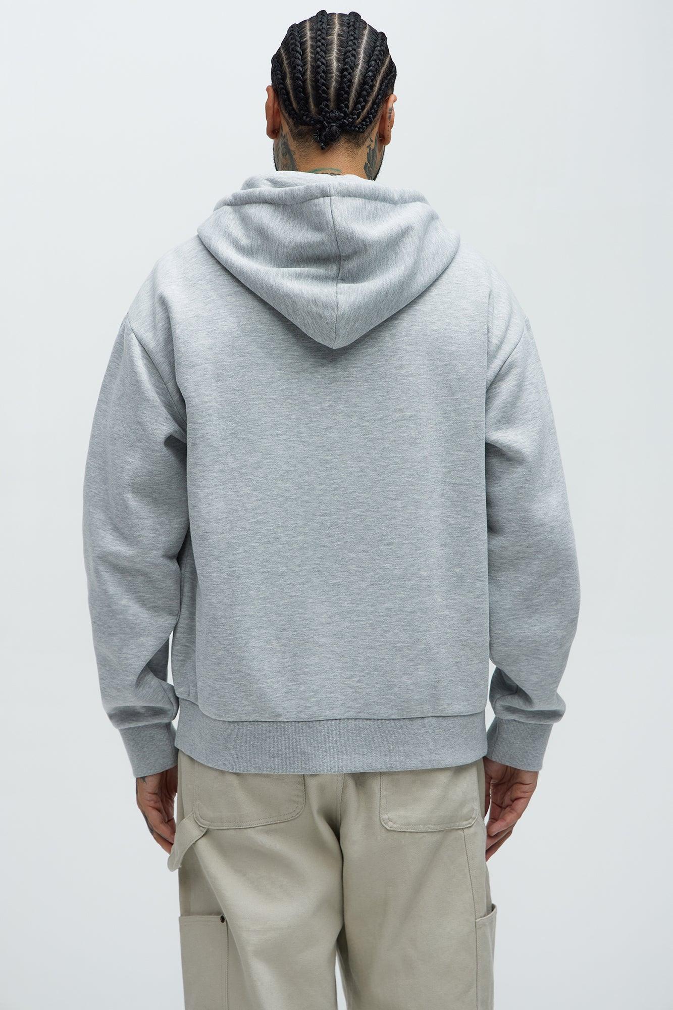 Tyson Rap Vinyls Zip Up Hoodie - Heather Grey Product Image